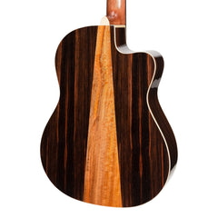 Martinez 'Southern Star Series' Left Handed Spruce Solid Top Acoustic-Electric Classical Cutaway Guitar (Natural Gloss)