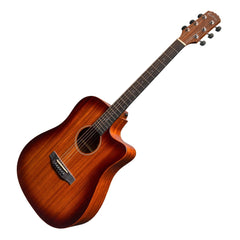 Martinez 'Southern Star Series' Mahogany Solid Top Acoustic-Electric Dreadnought Cutaway Guitar (Satin Sunburst)