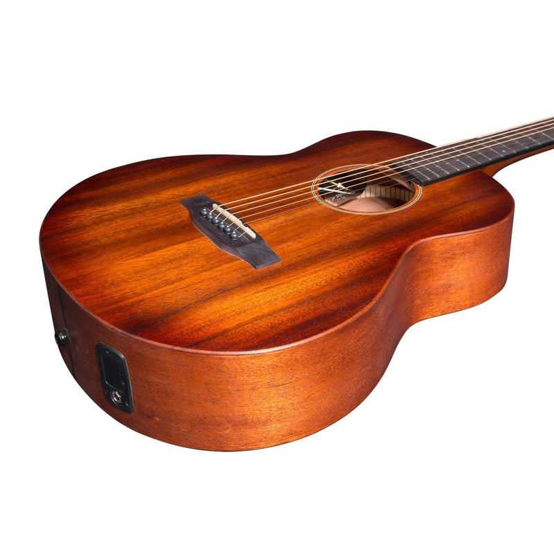 Martinez 'Southern Star Series' Mahogany Solid Top Acoustic-Electric TS-Mini Guitar (Satin Sunburst)