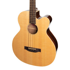 Martinez 'Southern Star Series' Spruce Solid Top Acoustic-Electric Cutaway Bass Guitar (Natural Gloss)