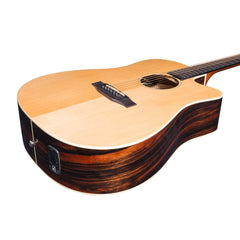 Martinez 'Southern Star Series' Spruce Solid Top Acoustic-Electric Dreadnought Cutaway Guitar (Natural Gloss)