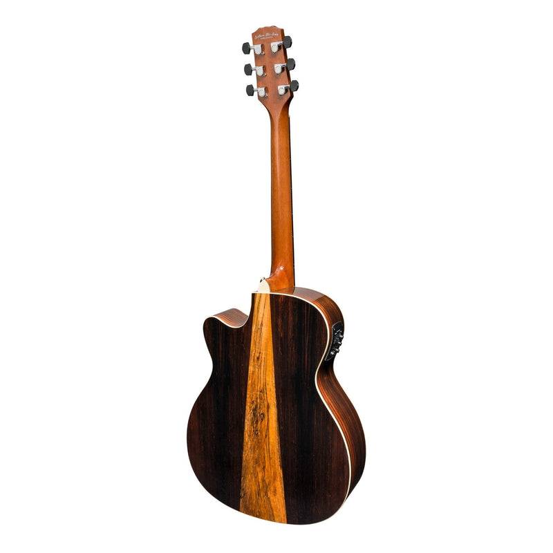 Martinez 'Southern Star Series' Spruce Solid Top Acoustic-Electric Small Body Cutaway Guitar (Natural Gloss)