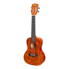 Mojo 'Traditional Series' Birdseye Maple Concert Ukulele with Gig Bag (Yellowburst)