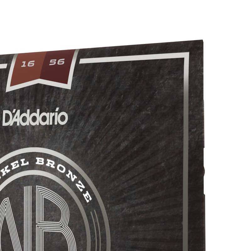 D'Addario NB1656 Nickel Bronze Acoustic Guitar Strings, Resophonic, 16-56