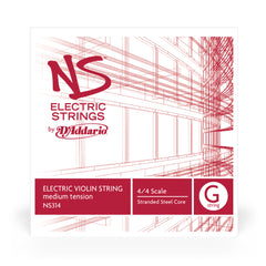 D'Addario NS Electric Violin Single G String, 4/4 Scale, Medium Tension