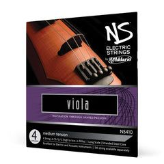 D'Addario NS Electric Viola String Set, Long Scale, Medium Tension