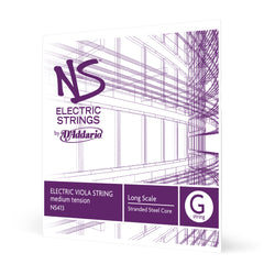 D'Addario NS Electric Viola Single G String, Long Scale, Medium Tension