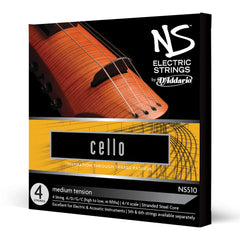 D'Addario NS Electric Cello String Set, 4/4 Scale, Medium Tension