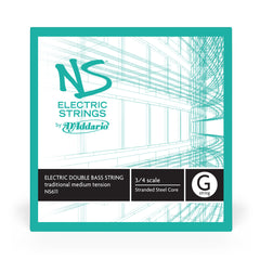 D'Addario NS Electric Traditional Bass Single G String, 3/4 Scale, Medium Tension