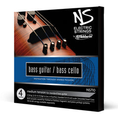 D'Addario NS Electric Bass/Cello String Set, 4/4 Scale, Medium Tension