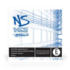 D'Addario NS Electric Bass/Cello Single E String, 4/4 Scale, Medium Tension