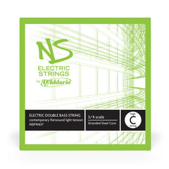D'Addario NS Electric Contemporary Bass Single High C String, 3/4 Scale, Light Tension