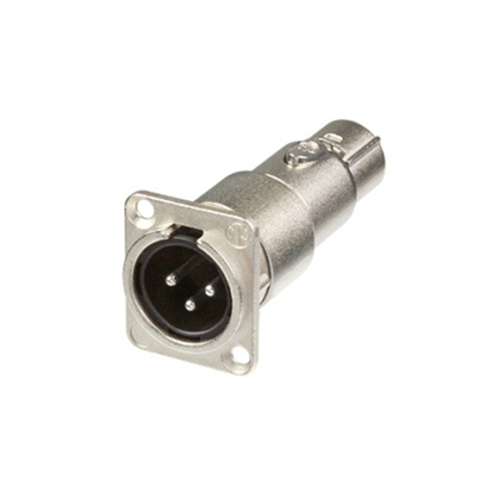 Neutrik MALE TO FEMALE D-FLANGE CHASSIS MOUNT CONNECTOR (NA3MDF)