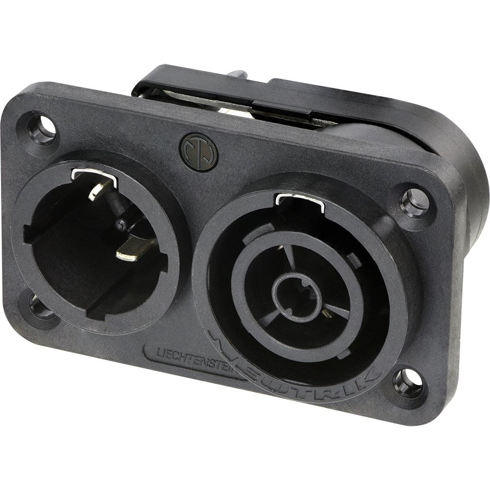 Neutrik powerCON TRUE1 TOP appliance in/out connector, IP65/UV resistant with NU-SCNAC-PX (NAC3PX-TOP)