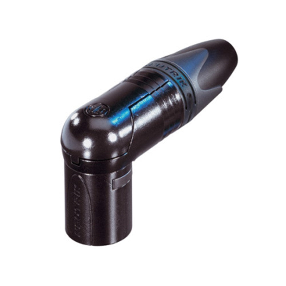 Neutrik 3-PIN RIGHT ANGLE MALE BLACK/SILVER PINS (NC3MRX-BAG) — Pack of 50