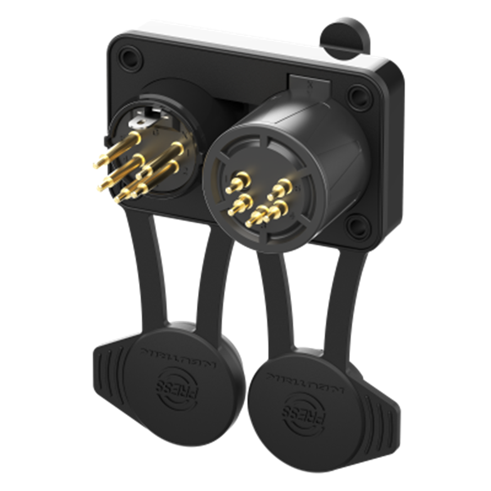 Neutrik XLR TOP Airtight dual 5 pole female/male chassis connector (NC5FM-TOP)