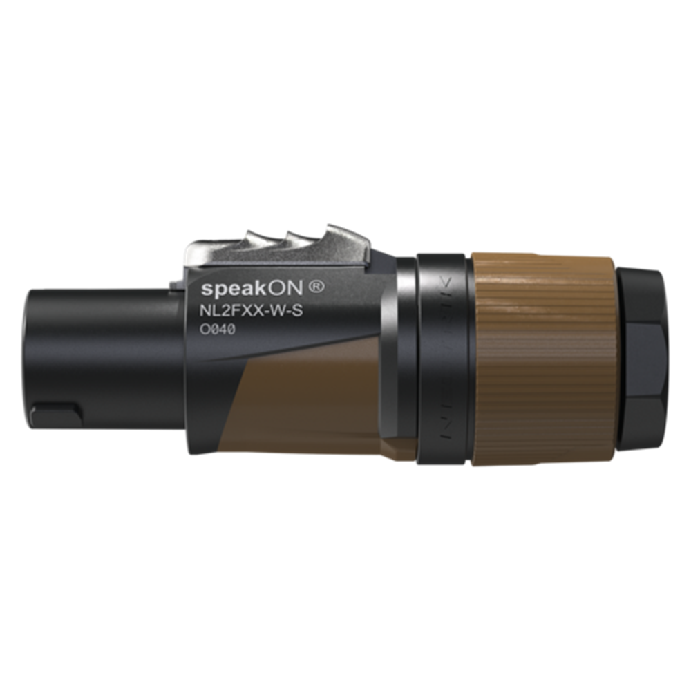 Neutrik 2 pole speakON cable connector (NL2FXX-W-S)