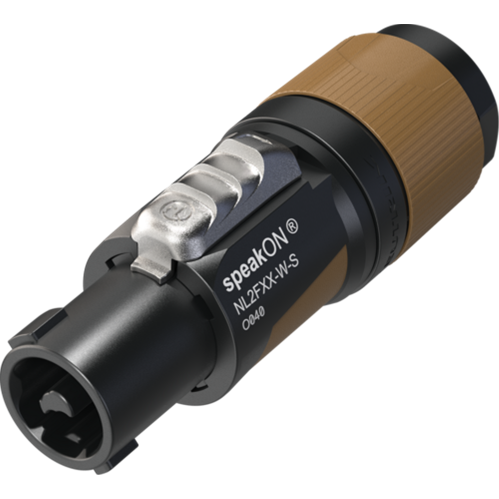 Neutrik 2 pole speakON cable connector (NL2FXX-W-S)