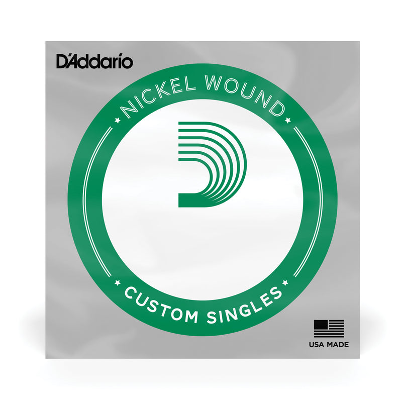 D'Addario NW020 Nickel Wound Electric Guitar Single String, .020
