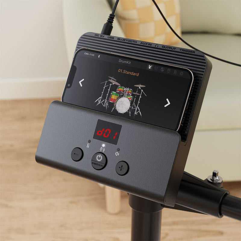 NU-X DM110 Portable 8-Piece Electronic Drum Kit with Mesh Heads