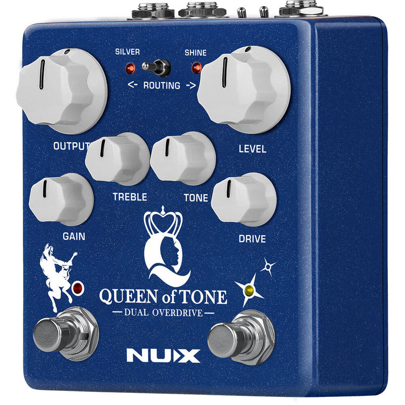NUX Verdugo Series Queen Of Tone Dual Overdrive Effects Pedal