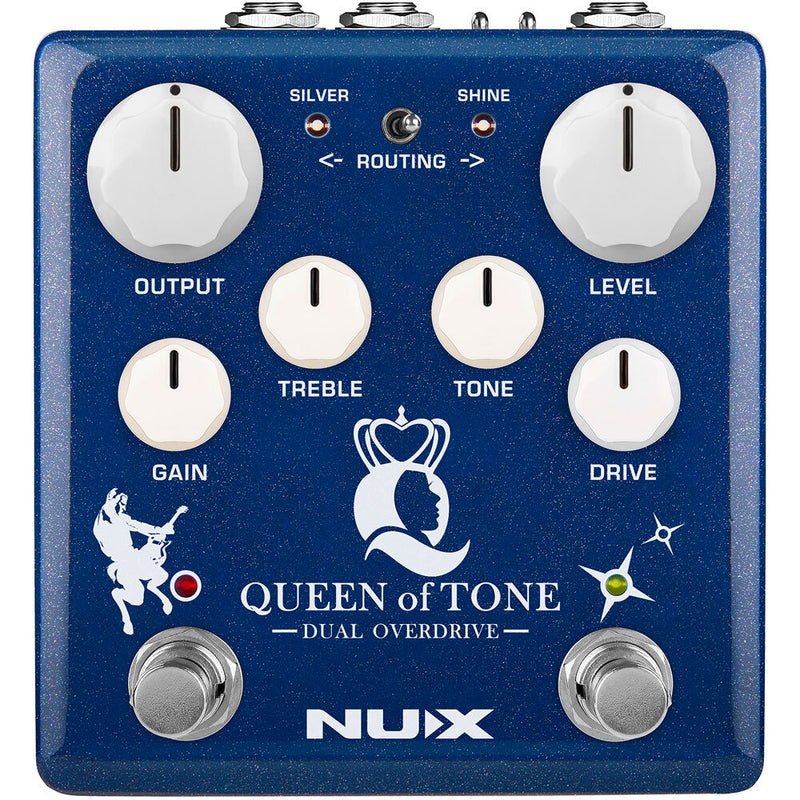 NU-X Verdugo Series Queen Of Tone Dual Overdrive Effects Pedal