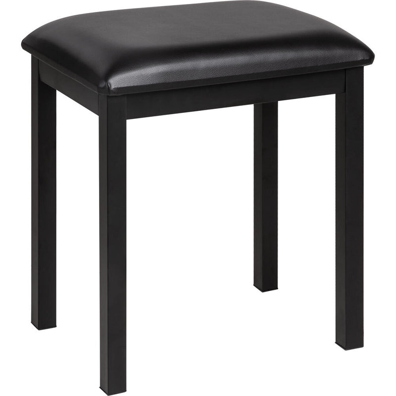 NUX Metal Keyboard/Piano Bench with Vinyl Padded Top in Black Finish
