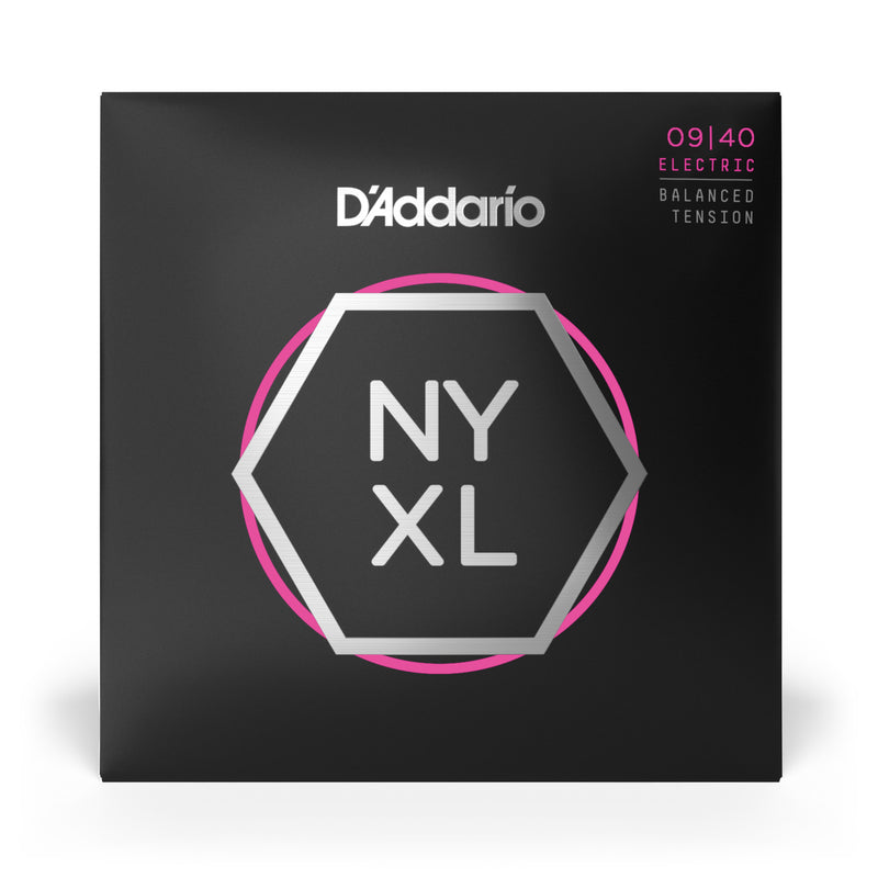 D'Addario NYXL0940BT Nickel Wound Electric Guitar Strings, Balanced Tension Super Light, 09-40