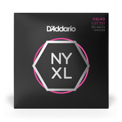 D'Addario NYXL0940BT Nickel Wound Electric Guitar Strings, Balanced Tension Super Light, 09-40