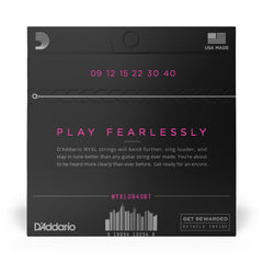 D'Addario NYXL0940BT Nickel Wound Electric Guitar Strings, Balanced Tension Super Light, 09-40