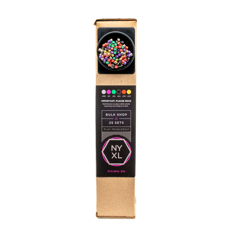 D'Addario NYXL0942-B25 Nickel Wound Electric Guitar Strings, Super Light, 09-42, Bulk 25 Sets