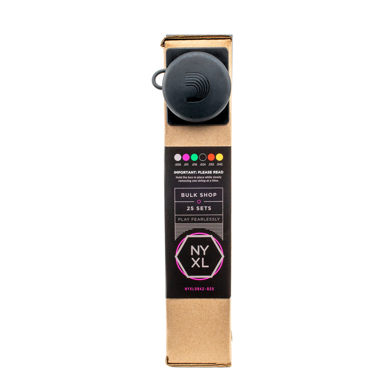 D'Addario NYXL0942-B25 Nickel Wound Electric Guitar Strings, Super Light, 09-42, Bulk 25 Sets