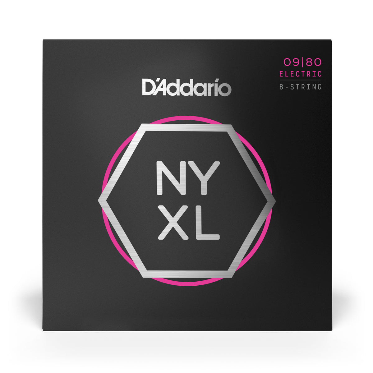 D'Addario NYXL0980 Nickel Wound 8-String Electric Guitar Strings, Super Light, 09-80
