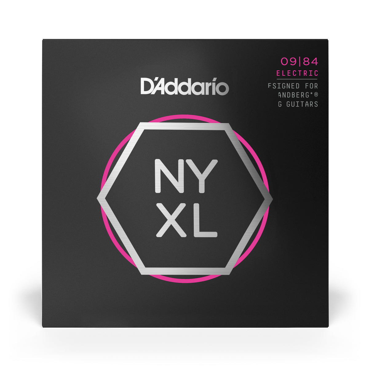 D'Addario NYXL0984SB Nickel Wound Strandberg 8-String Electric Guitar Strings, Super Light, 09-84