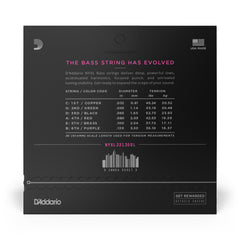 D'Addario NYXL32130SL Nickel Wound Bass Guitar Strings, Regular Light 6-String, 32-130, Super Long Scale