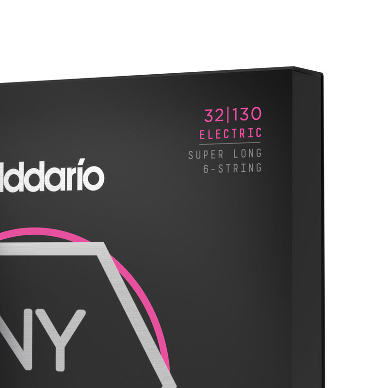 D'Addario NYXL32130SL Nickel Wound Bass Guitar Strings, Regular Light 6-String, 32-130, Super Long Scale