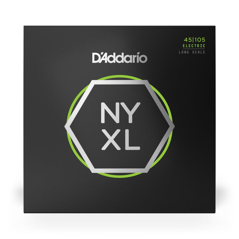 D'Addario NYXL45105 Nickel Wound Bass Guitar Strings, Light Top / Med Bottom, 45-105, Long Scale