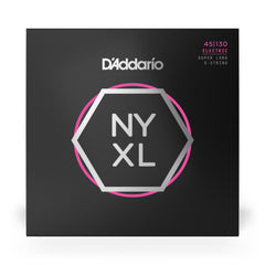 D'Addario NYXL45130SL Nickel Wound Bass Guitar Strings, Regular Light 5-String, 45-130, Super Long Scale