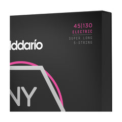 D'Addario NYXL45130SL Nickel Wound Bass Guitar Strings, Regular Light 5-String, 45-130, Super Long Scale