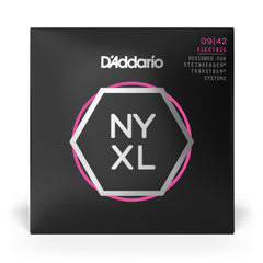 D'Addario NYXLS0942 Nickel Wound Electric Guitar Strings, Super Light, Double Ball End, 09-42