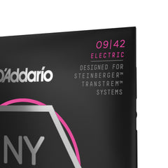 D'Addario NYXLS0942 Nickel Wound Electric Guitar Strings, Super Light, Double Ball End, 09-42