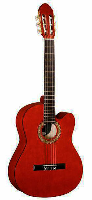 Odessa 4/4-Size Classical/Nylon String Guitar with Cutaway in Dark Gloss Finish