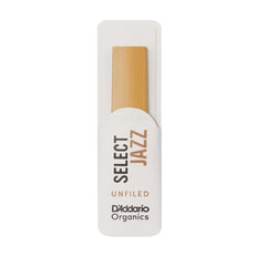 D'Addario Organic Select Jazz Unfiled Soprano Saxophone Reeds, Strength 3 Soft, 10-pack
