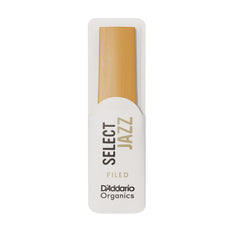 D'Addario Organic Select Jazz Filed Alto Saxophone Reeds, Strength 2 Hard, 10-pack