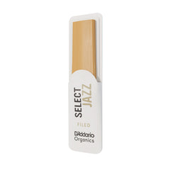 D'Addario Organic Select Jazz Filed Alto Saxophone Reeds, Strength 2 Hard, 10-pack