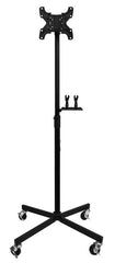 On Stage Flat Screen Monitor Stand with Folding Legs & Locking Castors