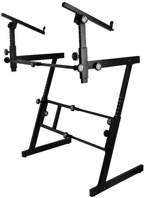 On Stage Pro Heavy Duty Folding Z-Style Multi-Use Stand with 2nd Tier
