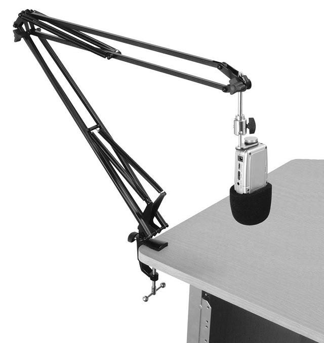 On Stage Broadcast/Webcast Microphone Boom Arm with Cable