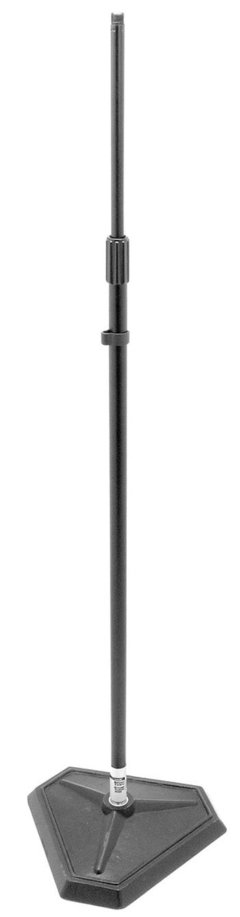 On Stage Quarter Turn Threadless Straight Mic Stand with Weighted Hex-Base