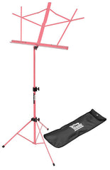 On Stage Compact Sheet Music Stand in Pink with Bag